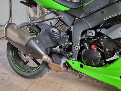 Kawasaki ninja установка прямоточного глушителя