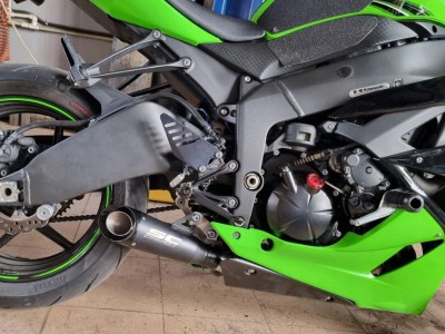 Kawasaki ninja установка прямоточного глушителя