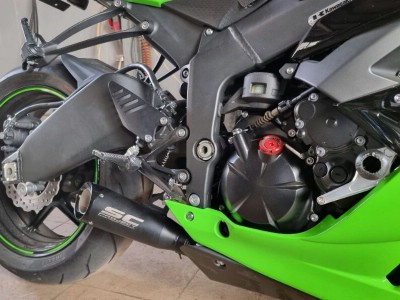 Kawasaki ninja установка прямоточного глушителя