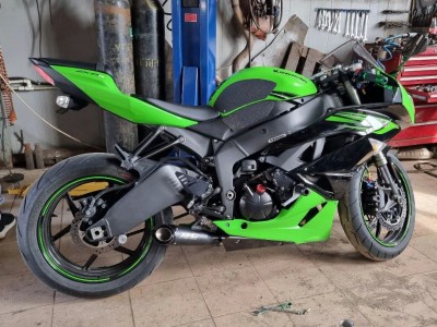 Kawasaki ninja установка прямоточного глушителя